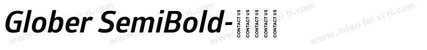 Glober SemiBold字体转换